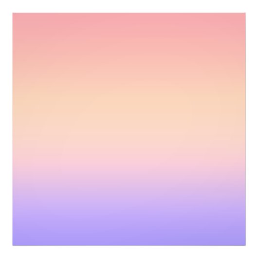 Roze geel en paarse gradiënt foto afdruk (Voorkant)
