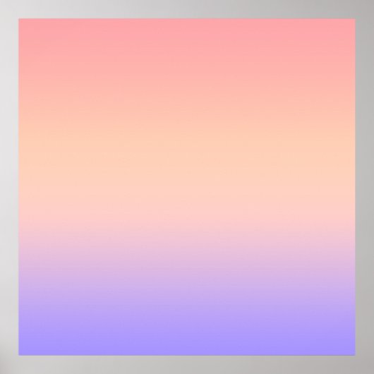 Roze geel en paarse gradiënt poster (Voorkant)