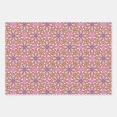 Roze geel en witte cirkel Mandala Inpakpapier Vel (Voorkant)
