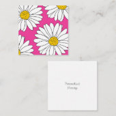 Roze geel en witte dagen notitiekaartje (Voorkant / Achterkant)