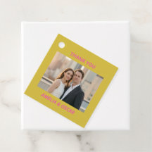 Roze Geel Foto Bruiloft Modern Maatwerk