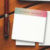 Roze Geel & Groen Gradient Zwart Typografie Naam Post-it® Notes