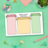 Roze geel groen Schattige lint etiketten van uw we Post-it® Notes
