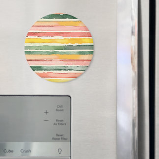 Roze Geel Groen Strepen Magneet