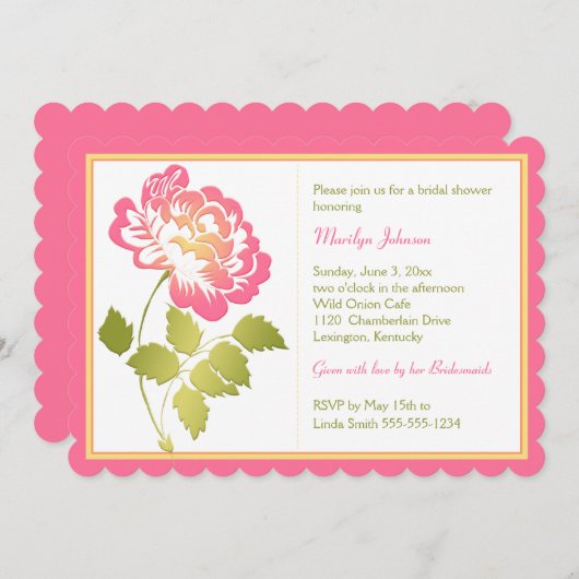 Roze, geel, groen, wit Vrijgezellenfeest pony Kaart (Voorkant / Achterkant)