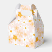 Roze Geel Groovy Daisy Verjaardag Bedankdoosjes (Achterkant)