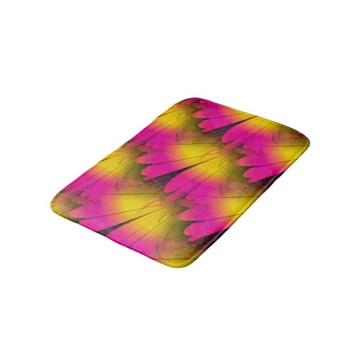  roze geel madeliefje badmat (Gekanteld)