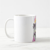 Roze geel meisje koffiemok (Links)