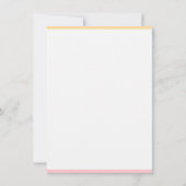 Roze Geel Modern Handgeschreven Naam Sjabloon (Achterkant)