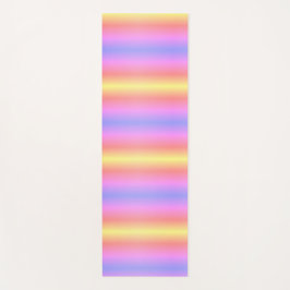 Roze geel Paarse pastelstrepen Ombre 4Nina Yogamat