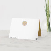 Roze Geel Rozencluster Gouden Moederdag Kaart (Achterkant)