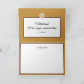 Roze Geel Rozencluster Gouden Moederdag Kaart (Binnen)