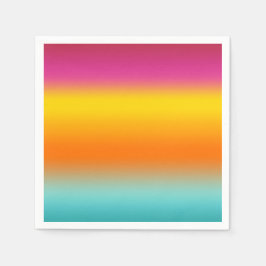 Roze, Geel, Sinaasappel, Blauwgroen Servet