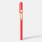 Roze Geel Stijlvolle Strepen Patroon Ontwerp Case-Mate iPhone Case (Achterkant / Links)