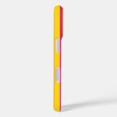 Roze Geel Stijlvolle Strepen Patroon Ontwerp Case-Mate iPhone Case (Achterkant / Rechts)