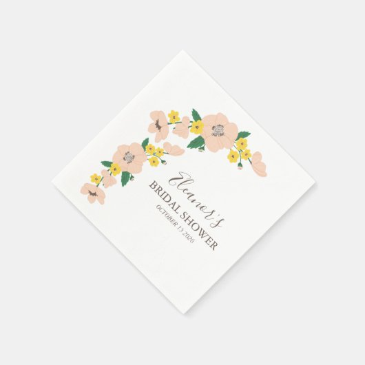  Roze geel Vrijgezellenfeest Aangepast Servet (Hoek)