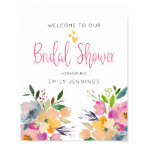 Roze geel Vrijgezellenfeest Welkomstteken