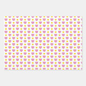 ROZE GEEL WIT SCHATTIGE BABY MEISJE ITEMS INPAKPAPIER VEL (Voorkant 2)