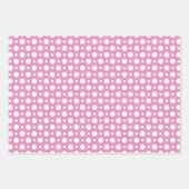 ROZE GEEL WIT SCHATTIGE BABY MEISJE ITEMS INPAKPAPIER VEL (Voorkant 3)