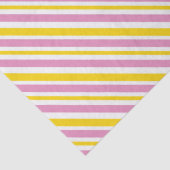 ROZE GEEL WITTE DIAGONALE STREPEN TISSUEPAPIER (Detail)