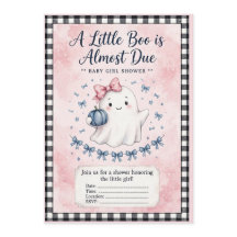 Roze Geest Baby Shower Uitnodiging