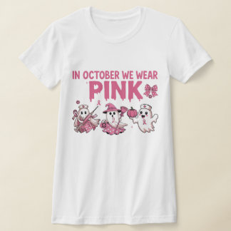 Roze Geesten Halloween Oktober T-shirt