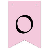 Roze gefeliciteerd vlaggetjes (Tweede vlag)