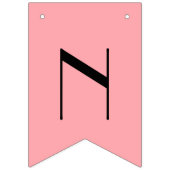 Roze gefeliciteerd vlaggetjes (Derde vlag)
