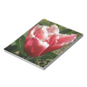 Roze Gefranjerde Tulp Notitieblok (Linkerzijde)