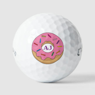 Roze Geglazuurde Donut met Sprinkles Golfballen