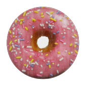 Roze geglazuurde donut met sproinkles snijplank (Voorkant)