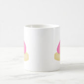 Roze gegolfd koffiemok (Center)