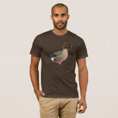 Roze gegoten gans t-shirt (Voorkant volledig)