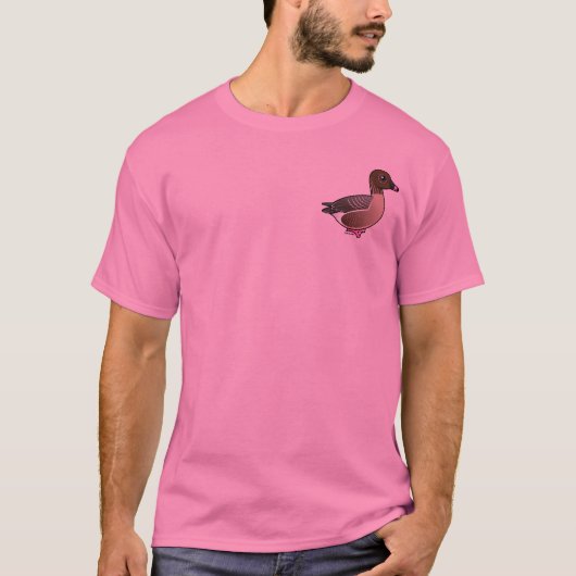 Roze gegoten gans t-shirt (Voorkant)