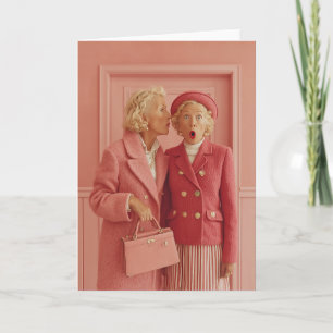 Roze Geheimzinnigheid en Verraste Stijl Kaart