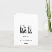 Roze-geheugen van de lente bedankkaart (Achterkant)