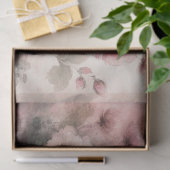 Roze geïnspireerd bloemweefselpapier tissuepapier (Geschenk)