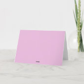 Roze geit bedankkaart (Achterkant)
