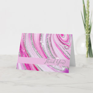 Roze geit bedankkaart