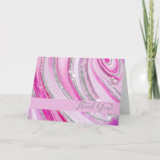 Roze geit bedankkaart (Voorkant)