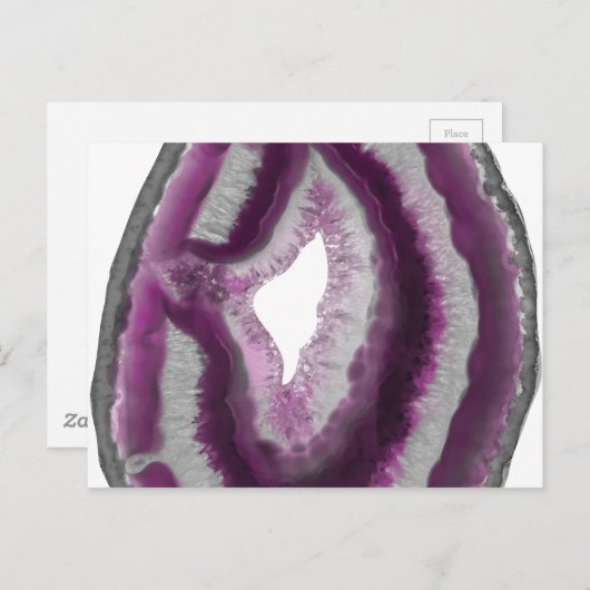 Roze geit briefkaart (Voorkant / Achterkant)