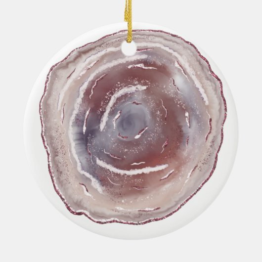 Roze geit keramisch ornament (Achterkant)