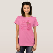 Roze geit T-shirt voor vrouwen met lange mouw van (Voorkant volledig)