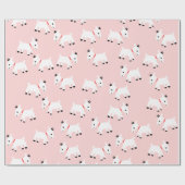 Roze geitten ompakken papier (Vlak)