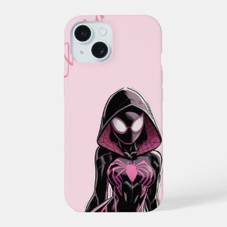 Roze Gekapte Held Geïnspireerde Telefoonhoes iPhone 15 Case