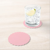 Roze Gekartelde Rond Kartonnen Onderzetters (Insitu)