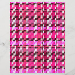Roze Gekeperde Scrapbookpapier 2-zijdige pagina