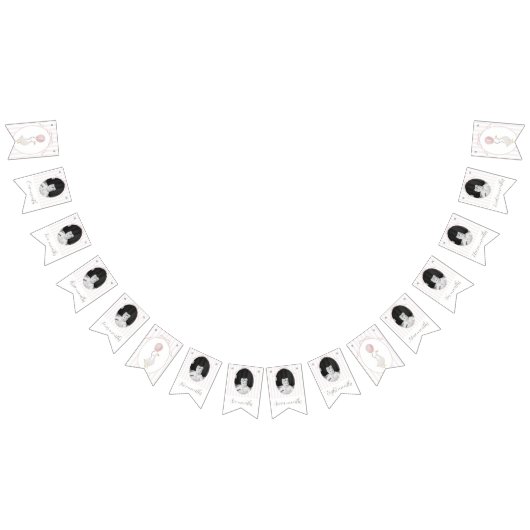 Roze Gekke Gans 12 maanden Photo Banner (Alle)