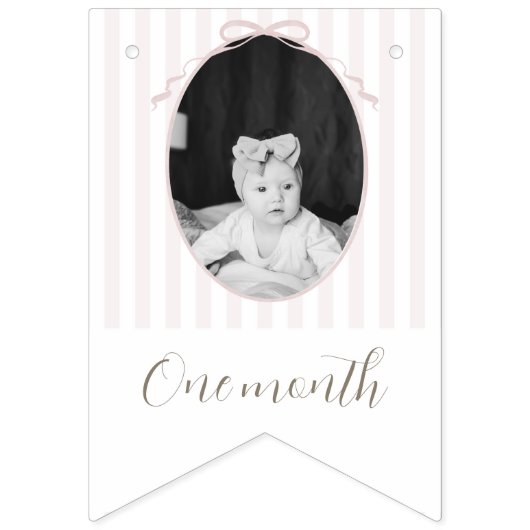 Roze Gekke Gans 12 maanden Photo Banner (Tweede vlag)