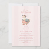  Roze Gekke Gans Baby shower Kaart (Voorkant)